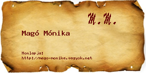 Magó Mónika névjegykártya